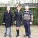 V.l.n.r. Henk Brondijk, Anja van der Starre, Cor Bart, 19-04-2012 tijdens herdenking Kamp Amersfoort