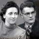 Henk van Trooyen en zijn vrouw, kort na de oorlog