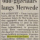 Oproep in Limburgs Dagblad, mei 1985