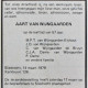 Rouwadvertentie Aart van Wijngaarden in De Merwestreek d.d. 22-3-1979
