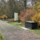 Gedenkteken in het park te Zöschen; foto Leendert van Houwelingen (november 2021)