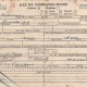 Voorzijde Registration Record (Medical Claerance Certificate)  Bas van den Herik, 15 juni 1945