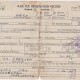 Voorzijde Registration Record (Medical Clearance Certificate) Aart Kop, 26 april 1945 