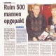 Ruim 500 mannen opgepakt, artikel in De Vonk 5 mei 2010