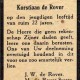 Rouwadvertentie Korstiaan de Rover, bron: Nooduitgave "De Nieuwe Giessenbode", 20 april 1945