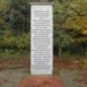 Het gedenkteken voor de oorlogsslachtoffers in het park te Zöschen